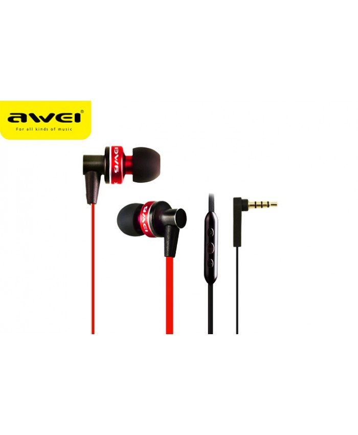 Awei S90VI champagne Wired In-ear Headphones Earphones Headset with Mic 